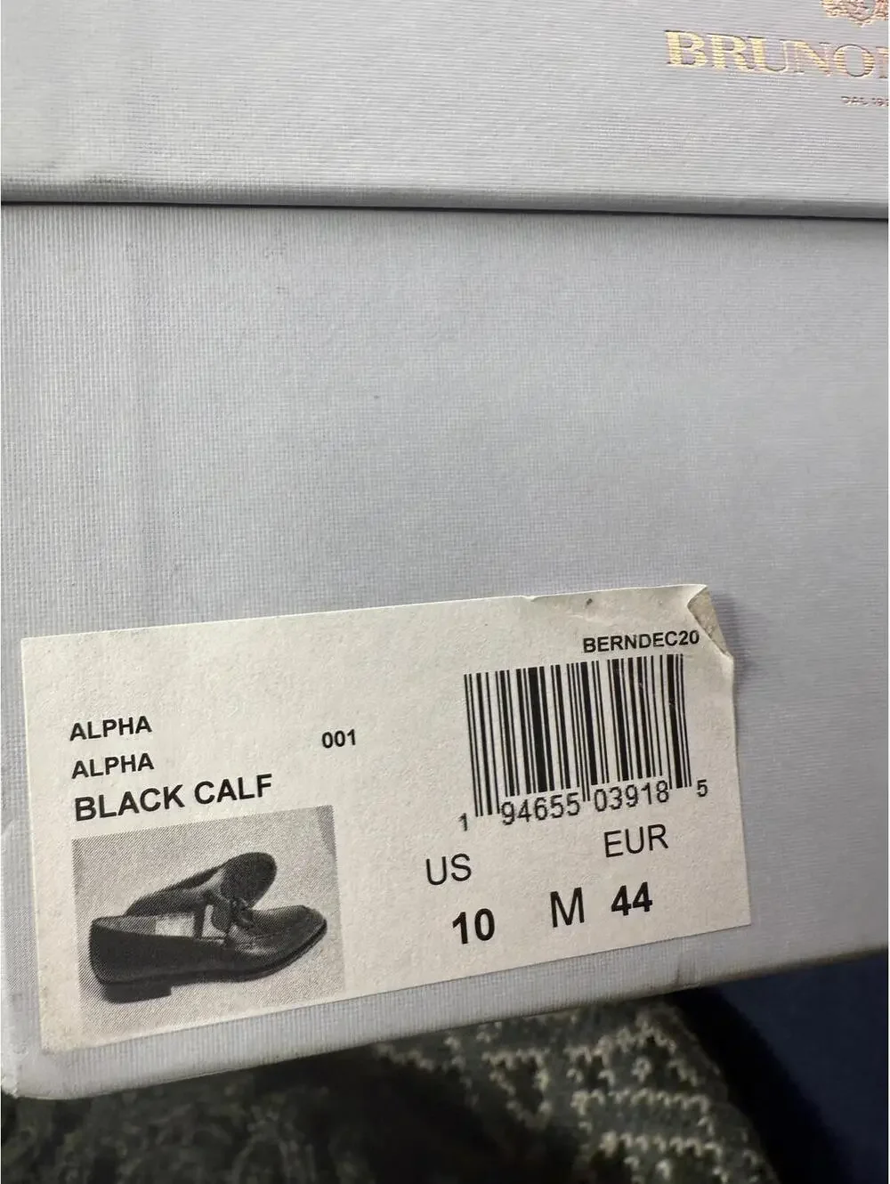 Bruno Magli Men's Alpha Size 10 Black Leather Men's Loafers